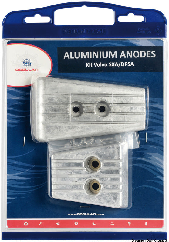 Osculati by Tecnoseal Anode kit for Volvo engines SX-A-DPS aluminium - foto originale Osculati Srl