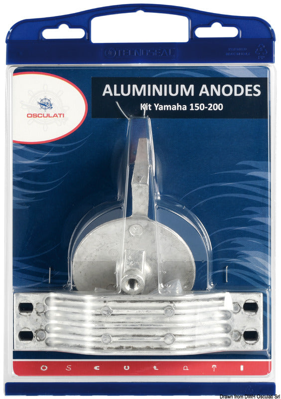 Osculati by Tecnoseal Anode kit for Yamaha outboards 150/200 magnesium - foto originale Osculati Srl