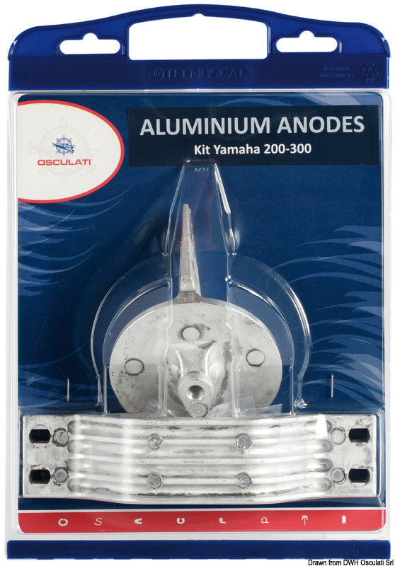 Osculati by Tecnoseal Anode kit for Yamaha outboards 200/300 zinc - foto originale Osculati Srl