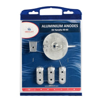 By Tecnoseal Anode kit Yamaha 4-stroke outboards 40/60 zinc