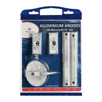 By Tecnoseal Kit de ânodos para Mercury 75>115 EFI alumínio