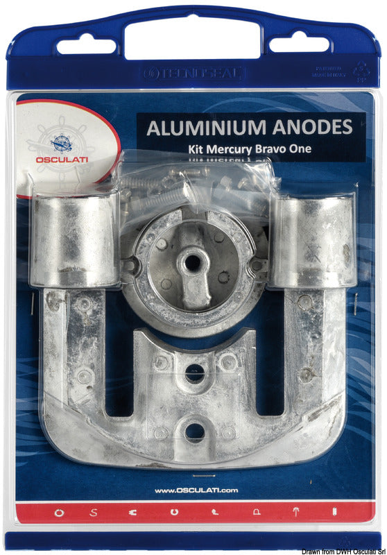 Osculati by Tecnoseal Anode kit Bravo I aluminium - foto originale Osculati Srl
