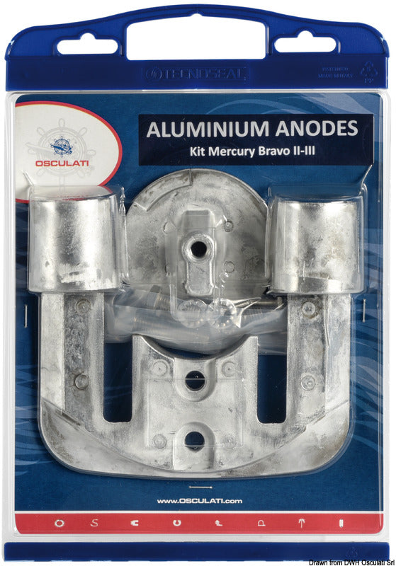 Osculati by Tecnoseal Anode kit Bravo II/III zinc - foto originale Osculati Srl