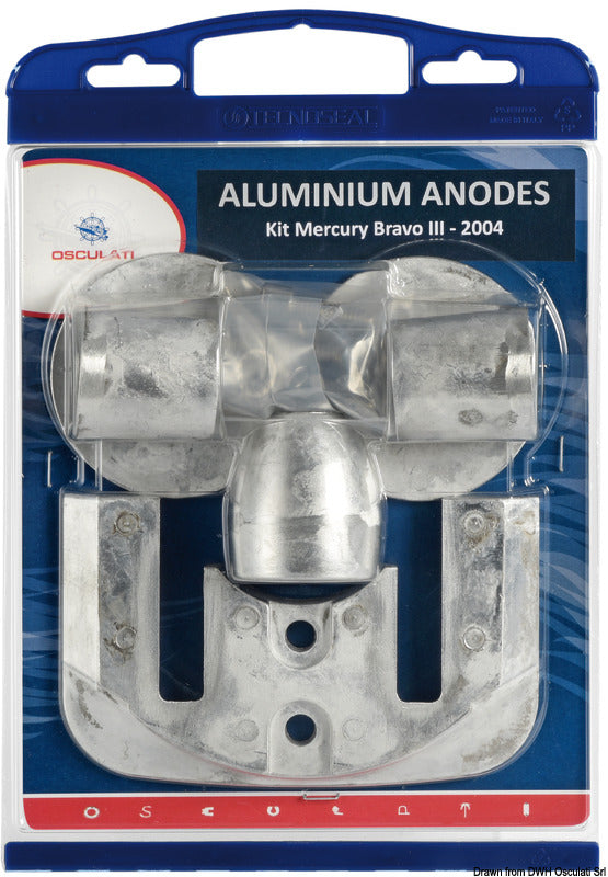 Osculati by Tecnoseal Anode kit Bravo III-04 zinc - foto originale Osculati Srl