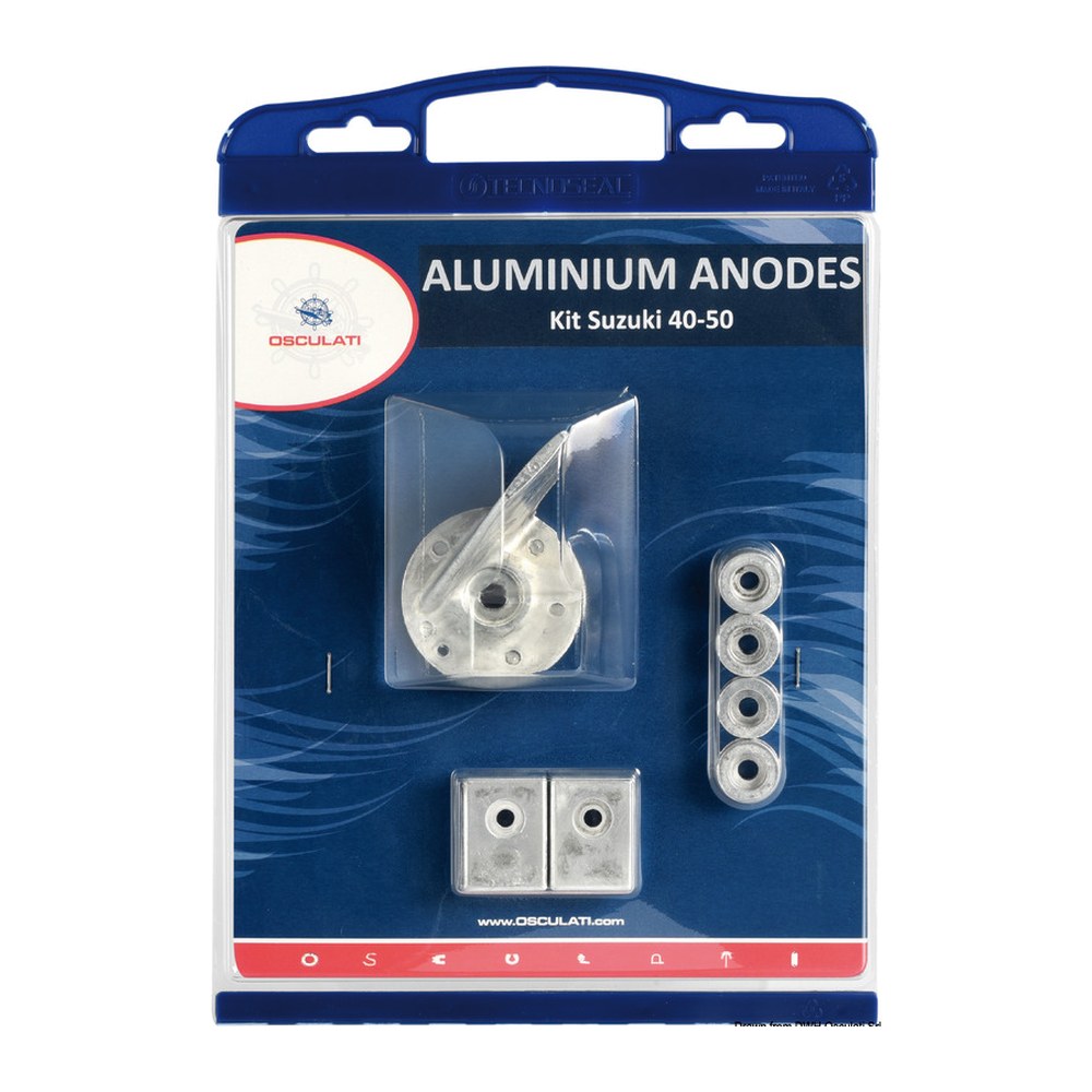 Osculati by Tecnoseal Anode kit Suzuki 40/50 HP magnesium - foto originale Osculati Srl