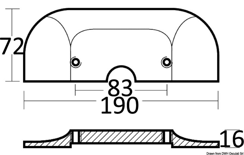 Tecnoseal Plate magnesium anode for Alpha One in/outboards - foto originale Osculati Srl