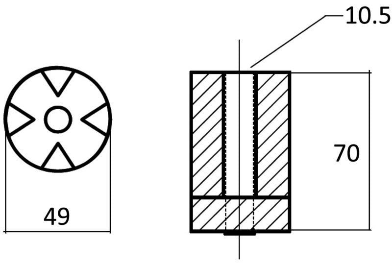 Tecnoseal Zinc anode B - foto originale Osculati Srl