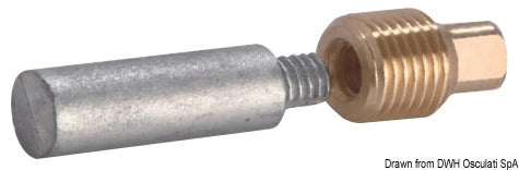 Tecnoseal Zinc+brass anode heat exch/manif 1/2’’ BSPT 67x15 - foto originale Osculati Srl