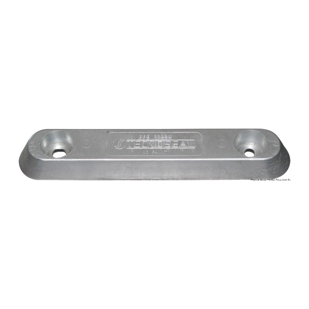 Tecnoseal Aluminium oval Vetus type anode 1760 g - foto originale Osculati Srl