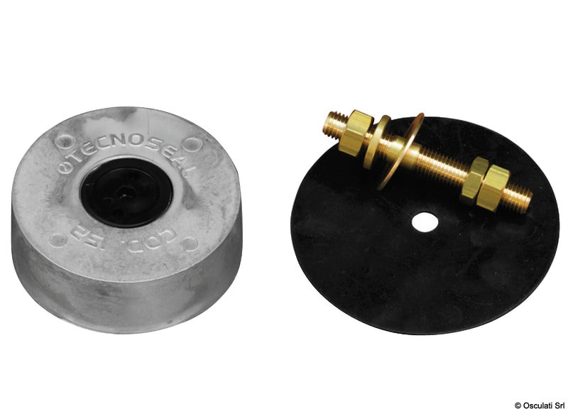 Tecnoseal Hidden mounting aluminium anode Ø 135 mm - foto originale Osculati Srl
