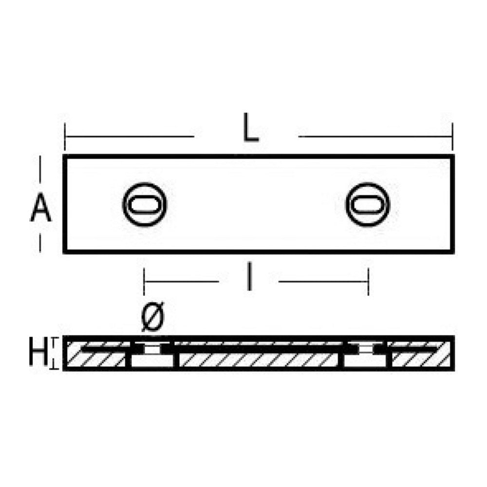 Bolting anode 2500 g - foto originale Osculati Srl