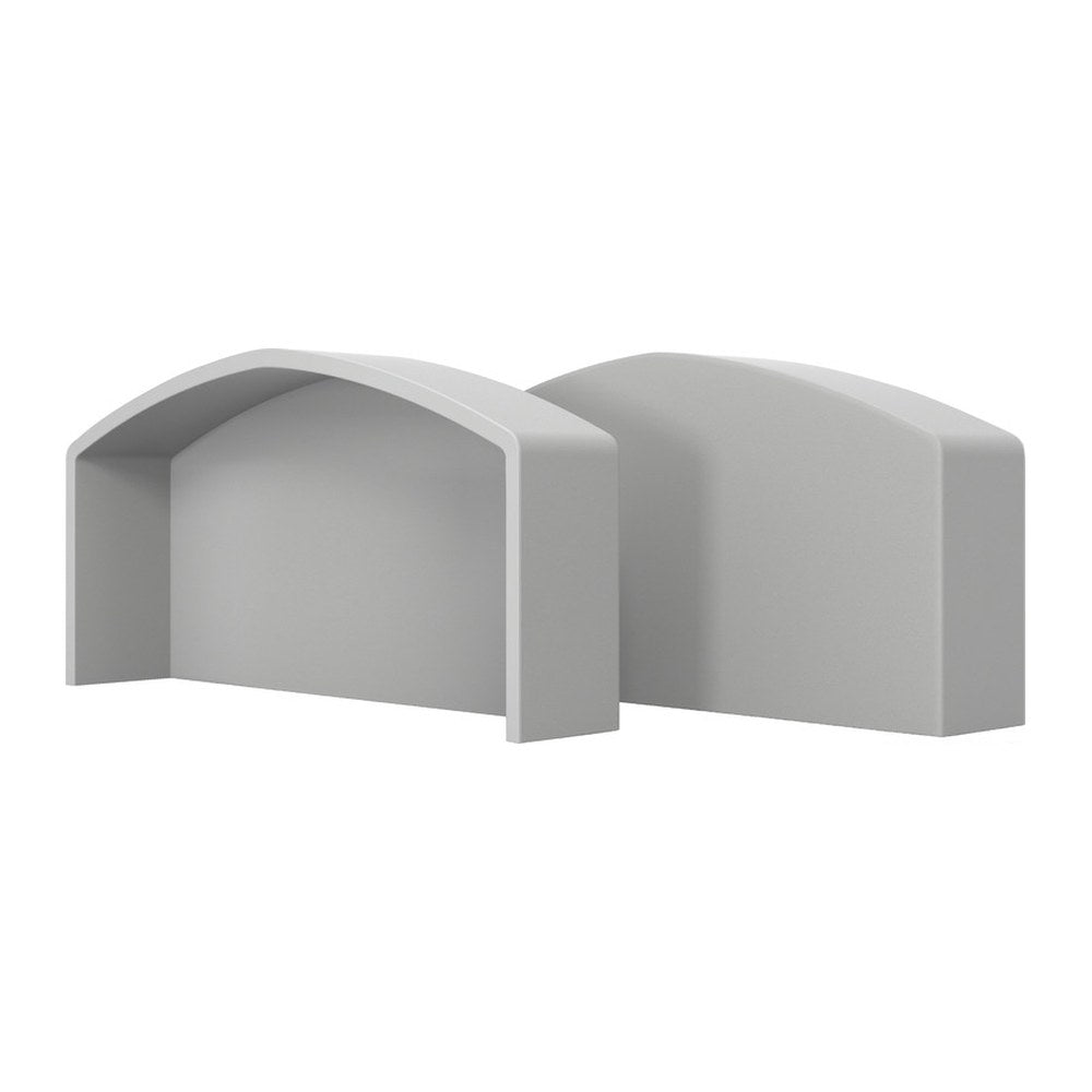 Tessilmare QBE 90 end cap grey RAL 7047 - foto originale Osculati Srl