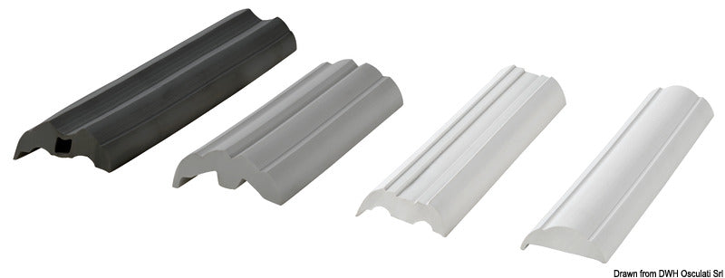 Douglas marine Black PVC base for fender profile 20 flared (pack of 24) - foto originale Osculati Srl