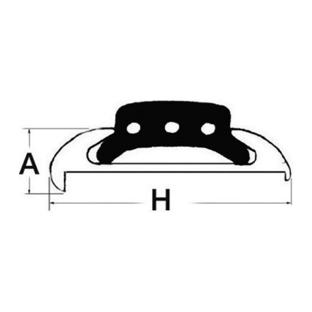 Tessilmare Black PVC insert for 44.494.10 (pack of 24) - foto originale Osculati Srl