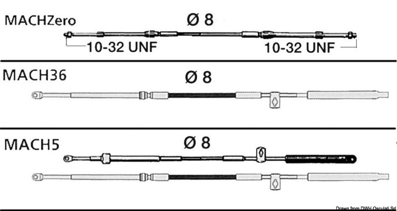 Ultraflex Cable MACH36 16' - foto originale Osculati Srl