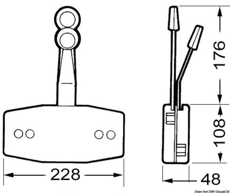 Ultraflex Gear box B47, universal - foto originale Osculati Srl