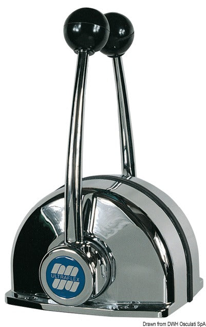 Ultraflex UFLEX single lever control, twin engine - foto originale Osculati Srl