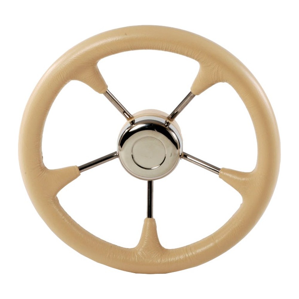Soft polyurethane steering wheel cone cream 350mm - foto originale Osculati Srl