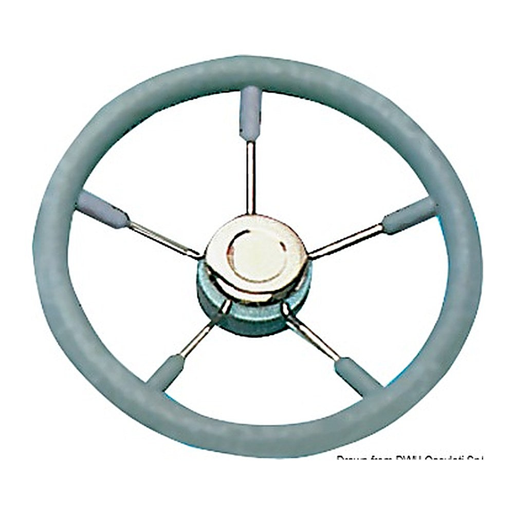 Soft polyurethane steering wheel grey 320 mm - foto originale Osculati Srl
