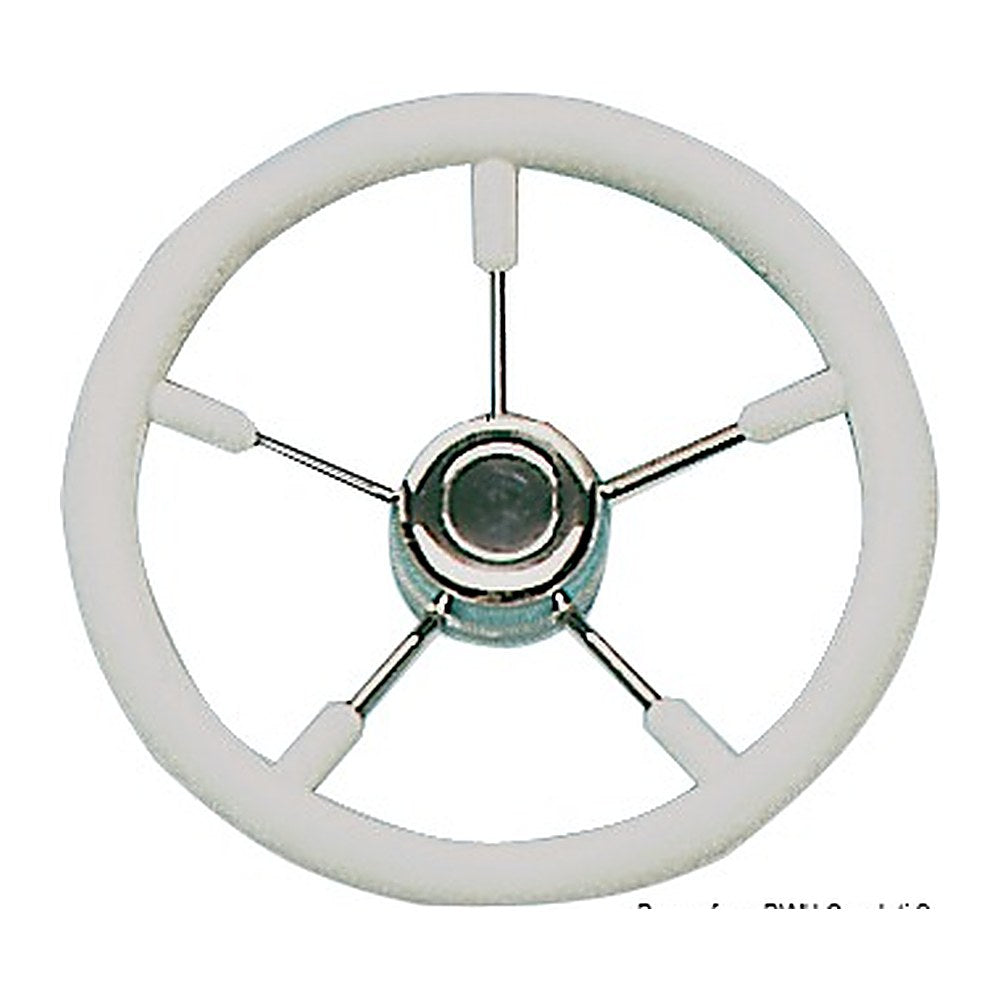 Soft polyurethane steering wheel white 350 mm - foto originale Osculati Srl