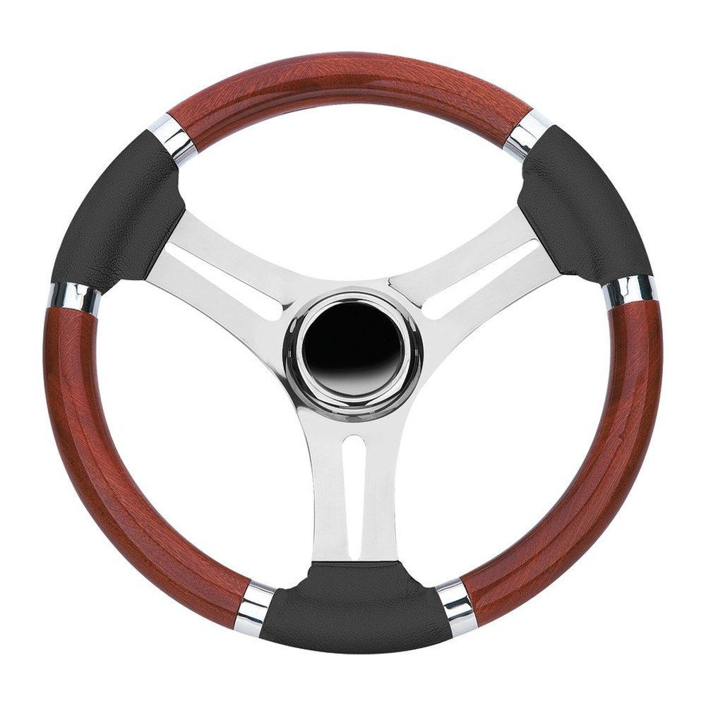 Steering wheel mahogany wheel 350 mm - foto originale Osculati Srl