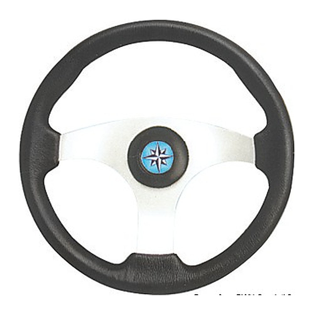 Technic steering wheel black/silver 350 mm - foto originale Osculati Srl