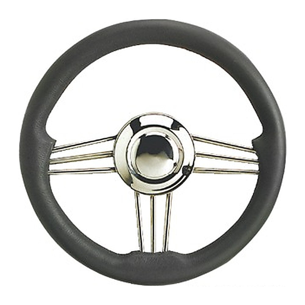 SS+polyurethane steering wheel grey 350 mm - foto originale Osculati Srl