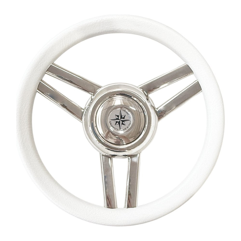 Magnifico steering wheel 3-spoke Ø 350 mm white - foto originale Osculati Srl