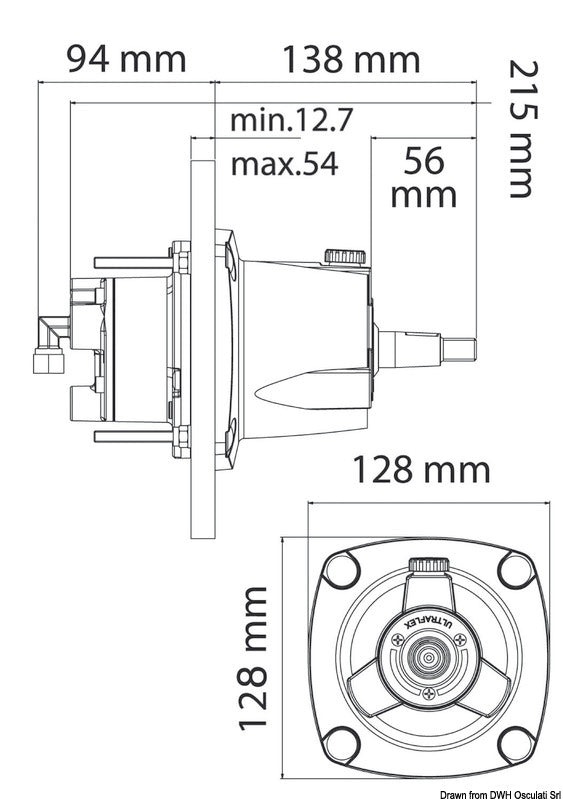 ULTRAFLEX Gotech hydr. steering side outboard - foto originale Osculati Srl