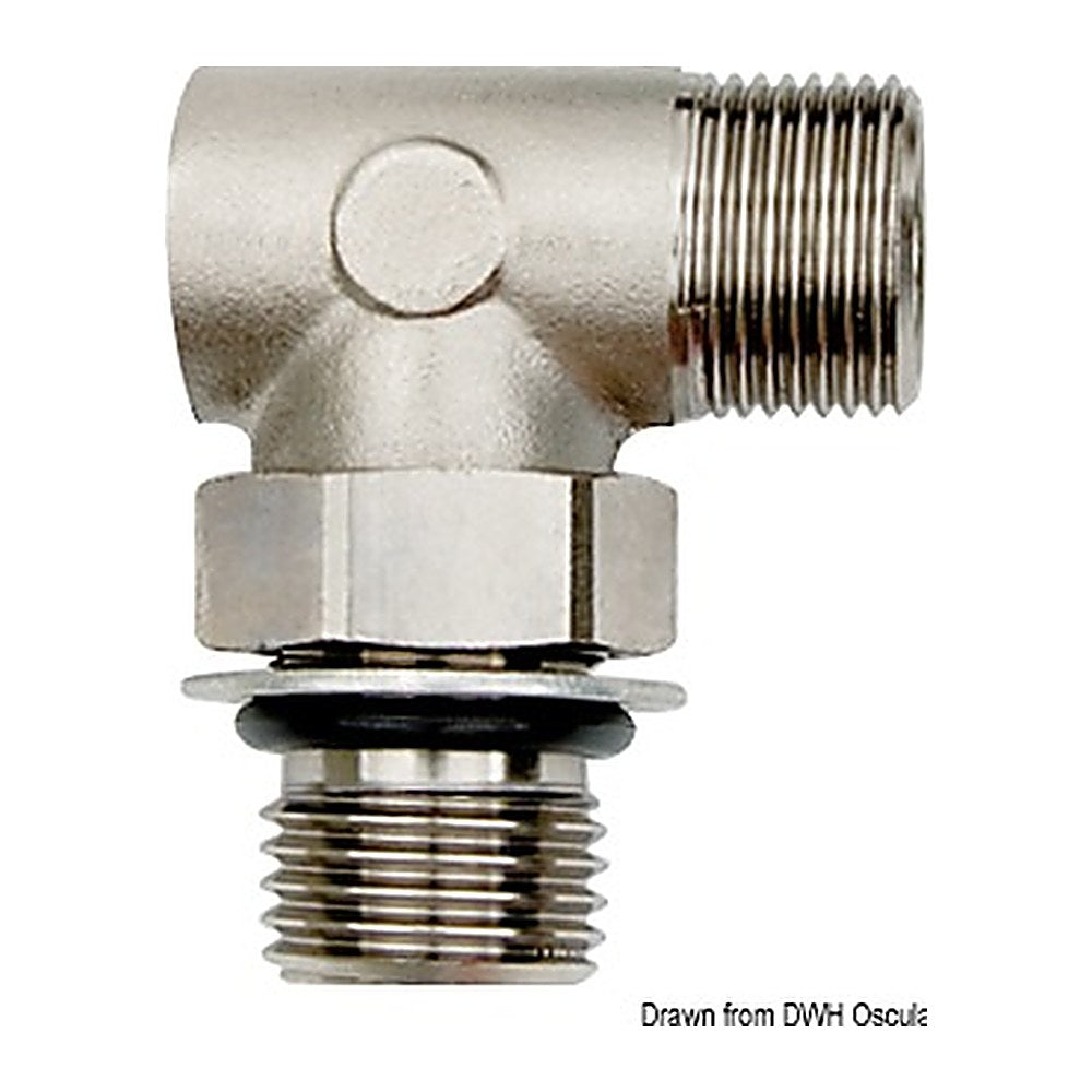Swivelling connection (AF 90) for Ultraflex pumps - foto originale Osculati Srl