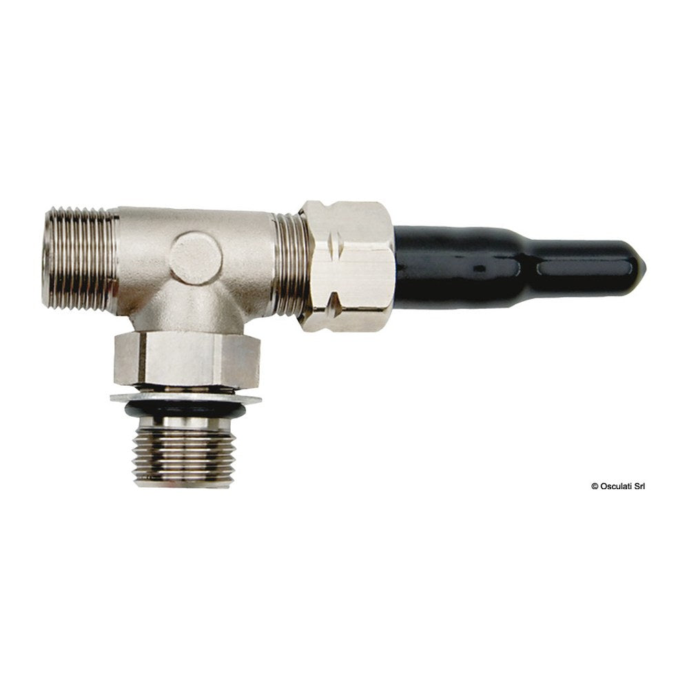 Ultraflex T-fitting for adjustable cylinder 3/8" nickel plated brass - foto originale Osculati Srl