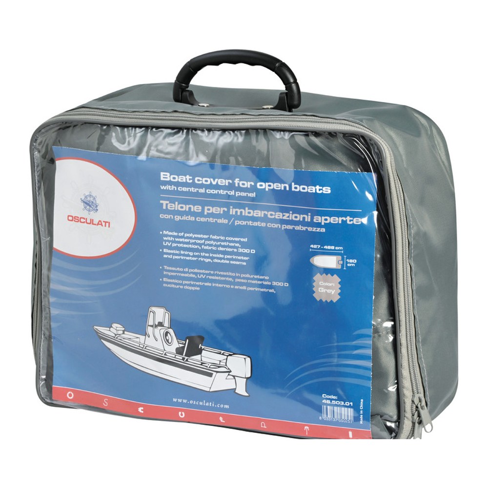 Tarpaulin universal 427/488 x 180 cm grey 300D - foto originale Osculati Srl