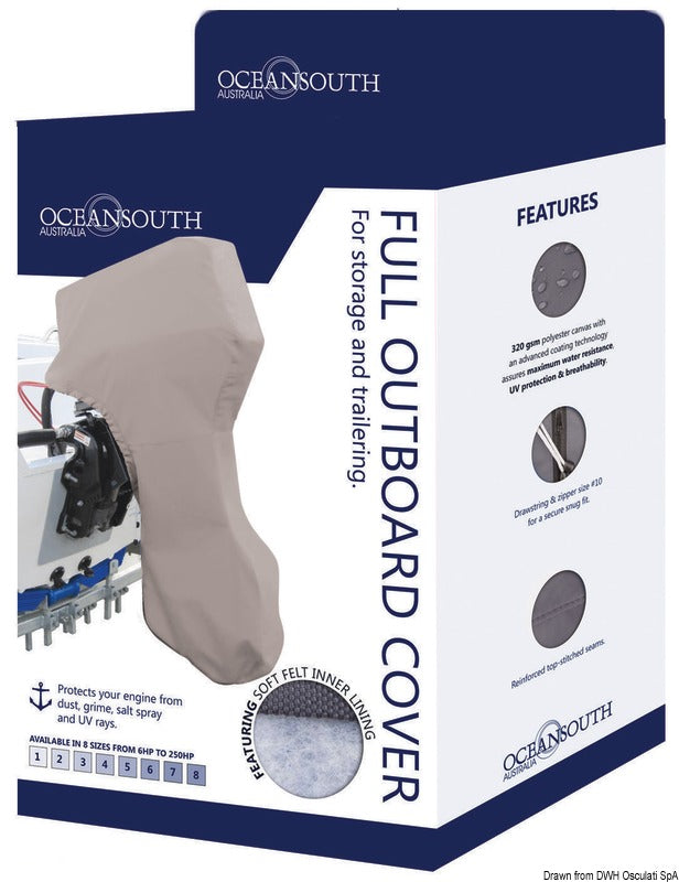 Oceansouth complete engine cover 135-250 HP - foto originale Osculati Srl