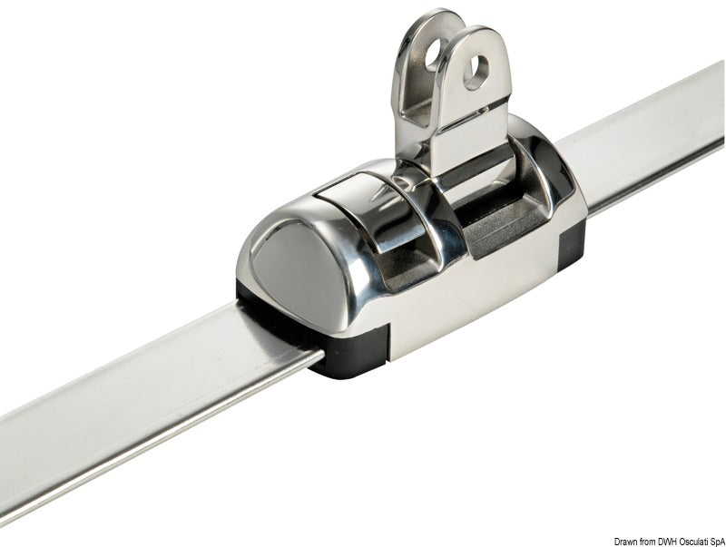 High-resistance traveller AISI316 180° articulated - foto originale Osculati Srl