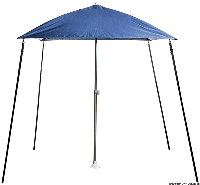 PARASOL folding sun umbrella f.boat blue navy - foto originale Osculati Srl