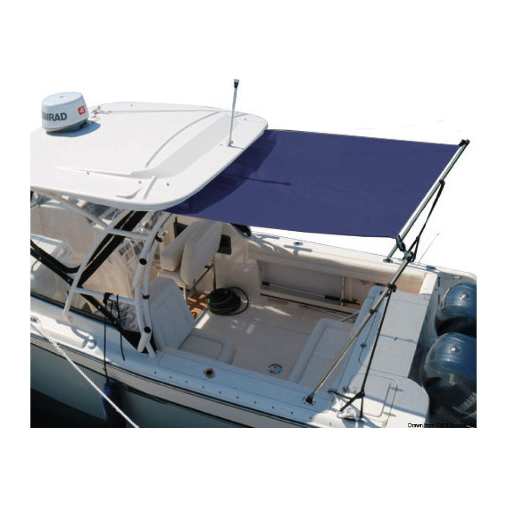 Oceansouth Bimini top w/telescopic arm f.T-Top 180/150/120 cm - foto originale Osculati Srl