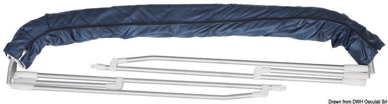 Bimini Depth 4-arc sunshade 190/200 cm blue navy - foto originale Osculati Srl