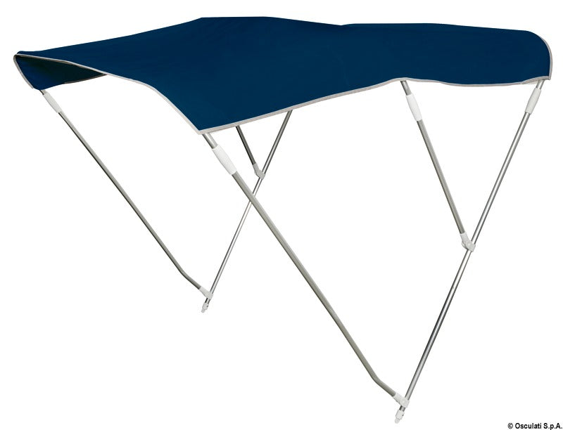 3-arc foldable bimini Ø 22 mm 150/160 cm navy blue - foto originale Osculati Srl