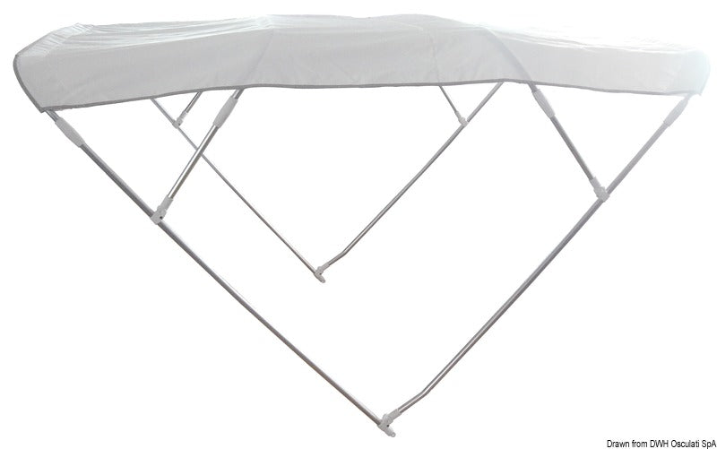 Bimini Depth 4-arc sunshade 175/185 cm white - foto originale Osculati Srl