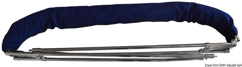 4-arc bimini high AISI316 220/230 cm blue navy - foto originale Osculati Srl