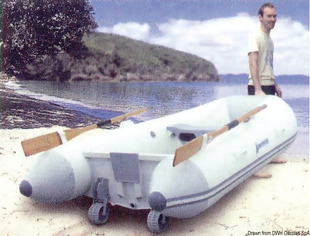 Launching wheels for tender 100x270 mm - foto originale Osculati Srl