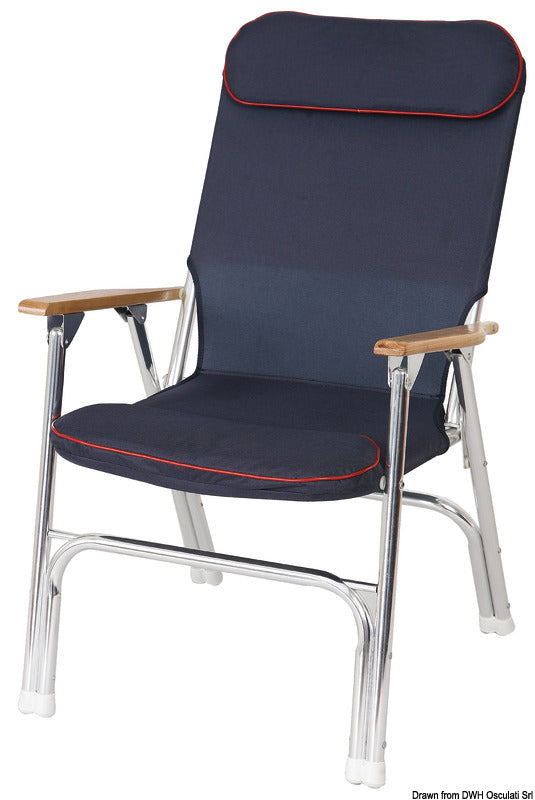 Super-deck foldable padded chair - foto originale Osculati Srl