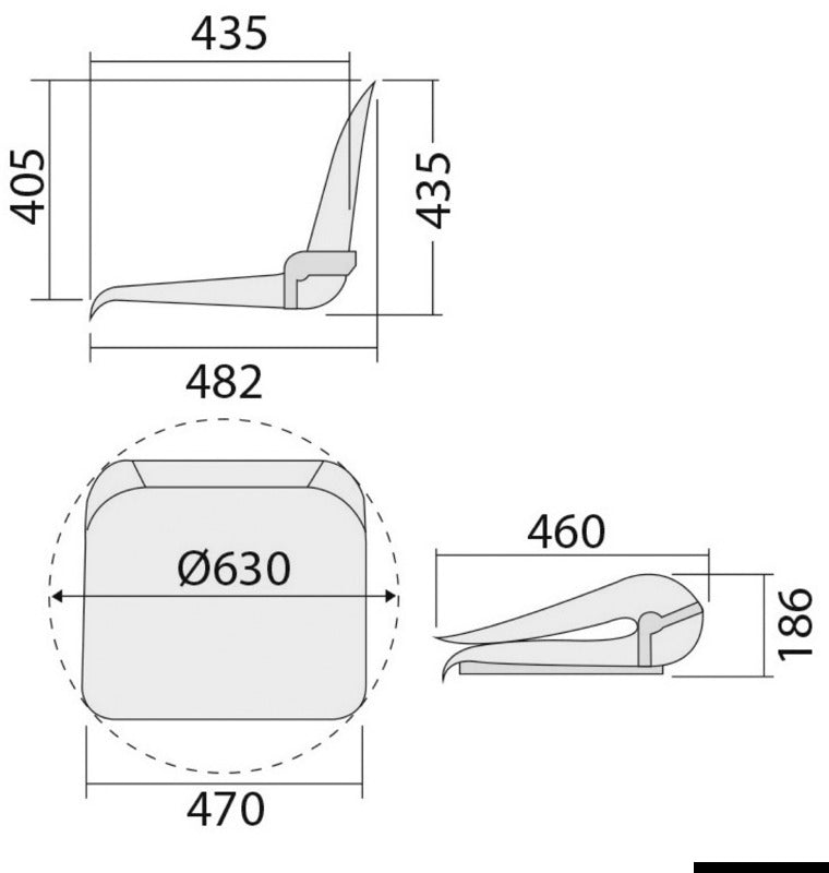 Only frame for seat, no cushions - foto originale Osculati Srl