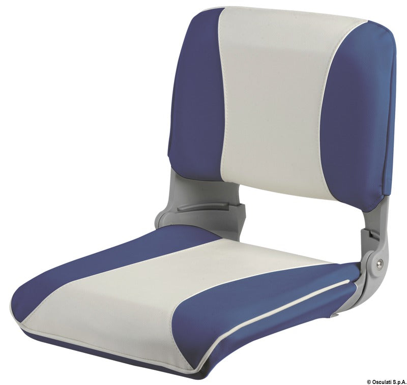 Seat foldable backrest pull-out padding white/blue - foto originale Osculati Srl