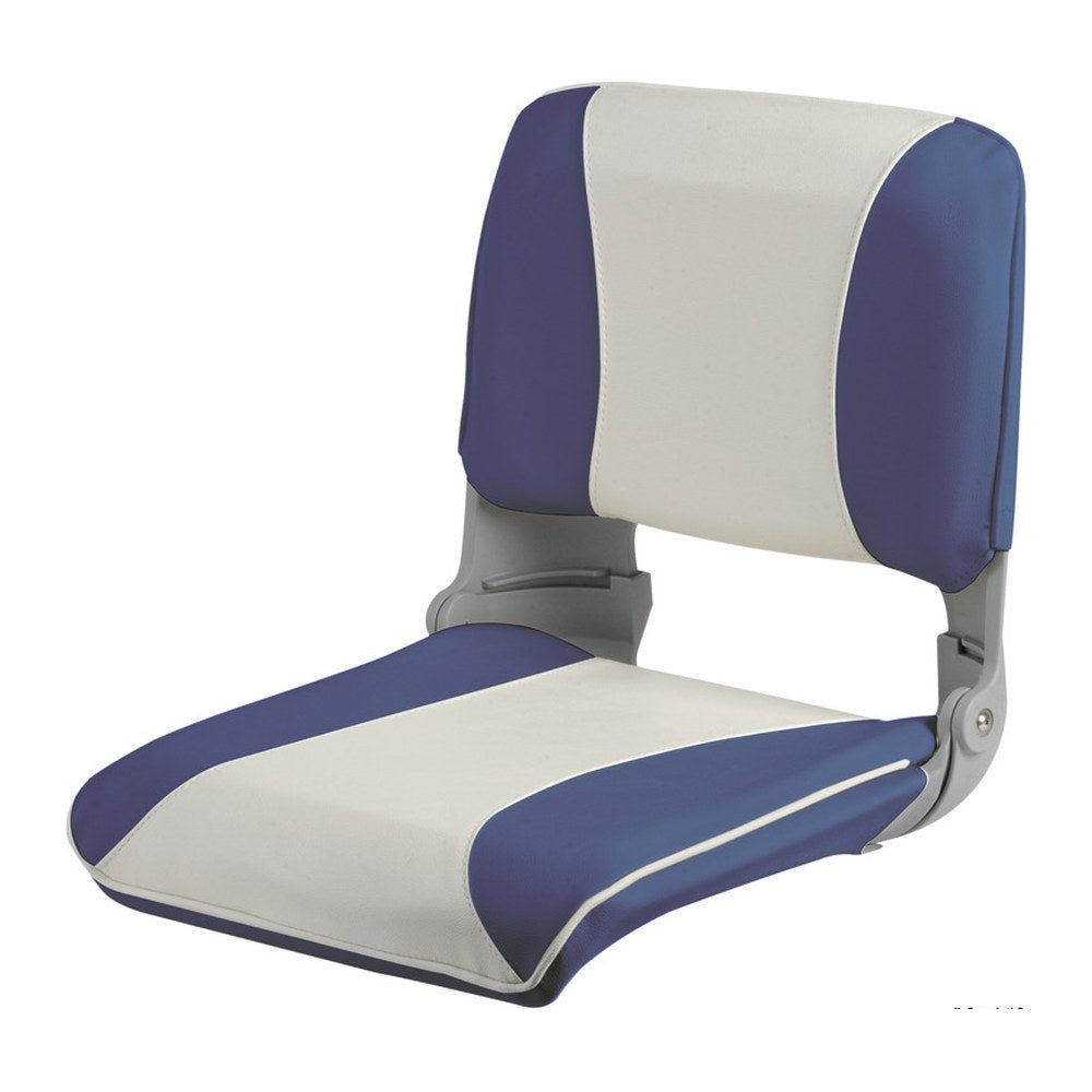 Seat foldable backrest pull-out padding white/blue - foto originale Osculati Srl
