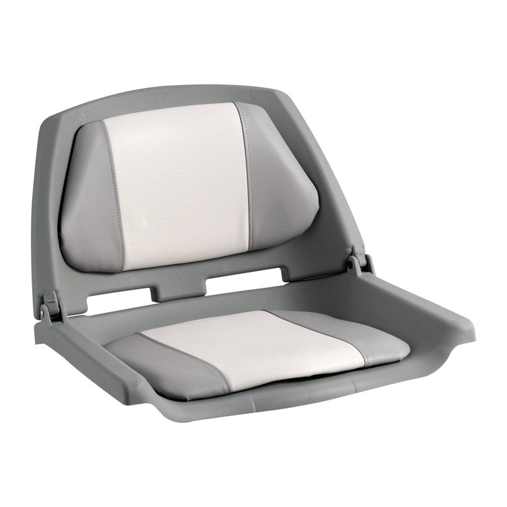 Polyethylene seat gray w/foldable backrest - foto originale Osculati Srl