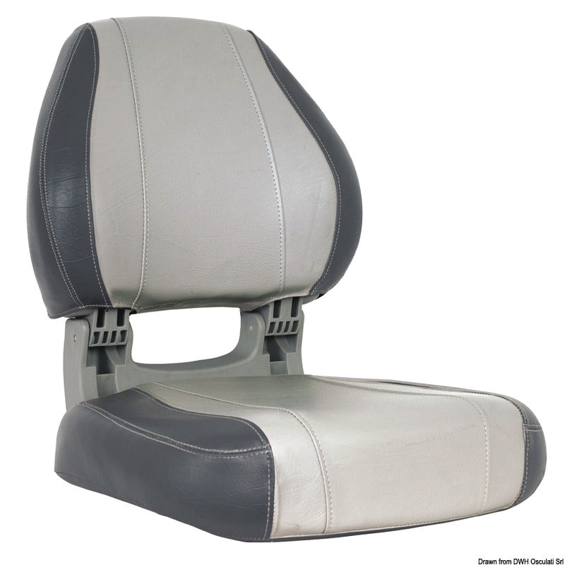 Scirocco ergonomic seat light grey + dark grey - foto originale Osculati Srl