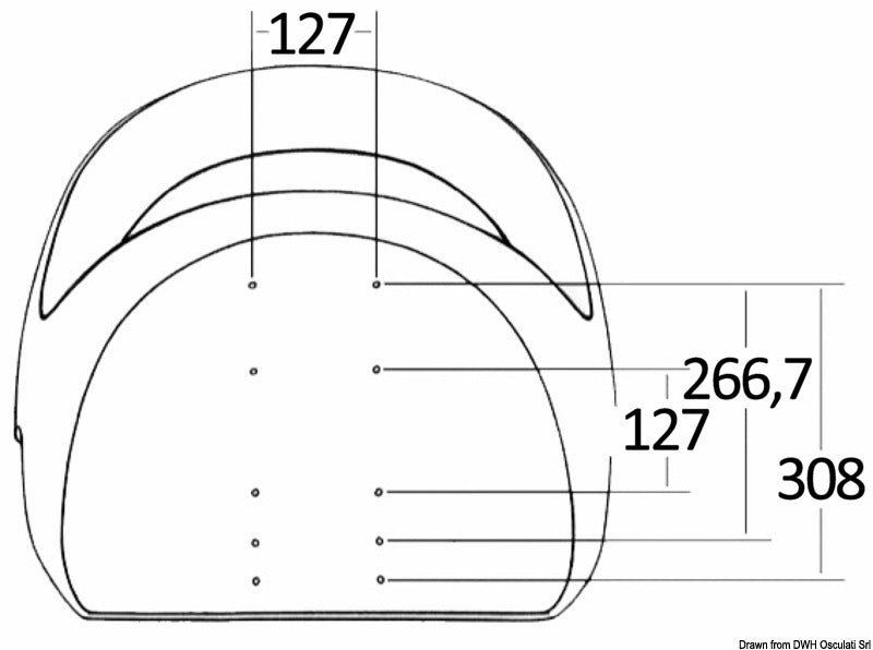 ATTWOOD Centric II ergonomic folding seat - foto originale Osculati Srl