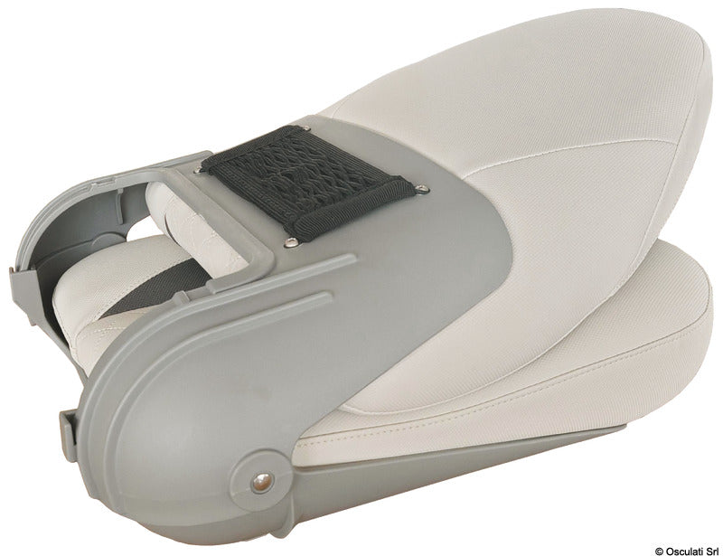 Comfort seat CP48 w/high foldable back Light Gray and Charcoal - foto originale Osculati Srl