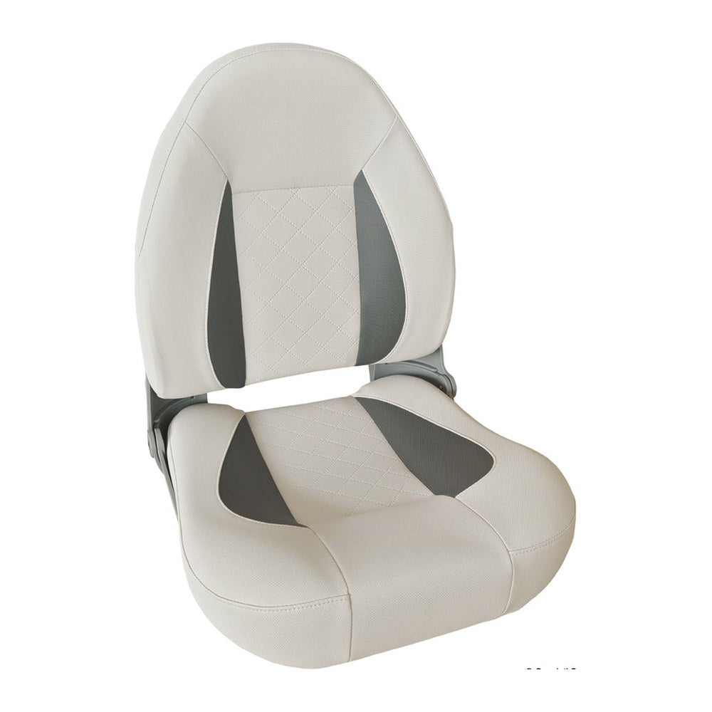 Comfort seat CP48 w/high foldable back Light Gray and Charcoal - foto originale Osculati Srl